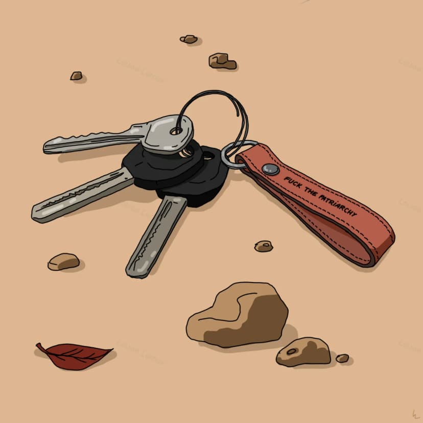 Key Chain On The Ground